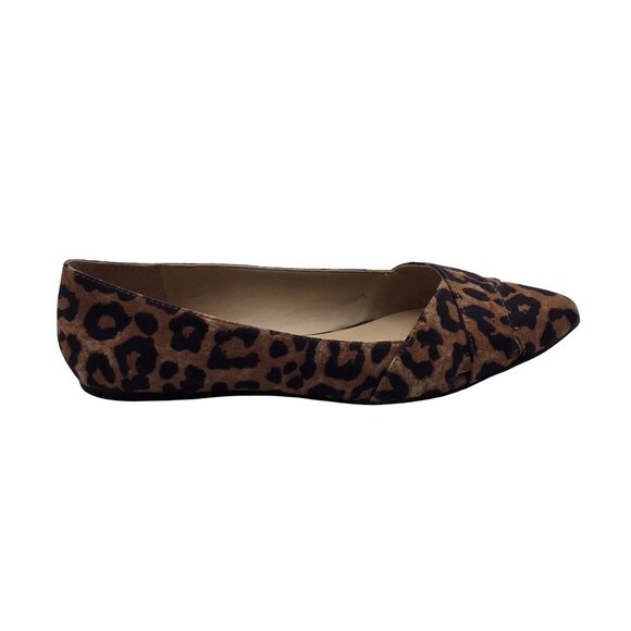 Women's - Franco Sarto Halissa Leopard Pointed Toe Flats, Size 7 - Picture 8 of 8